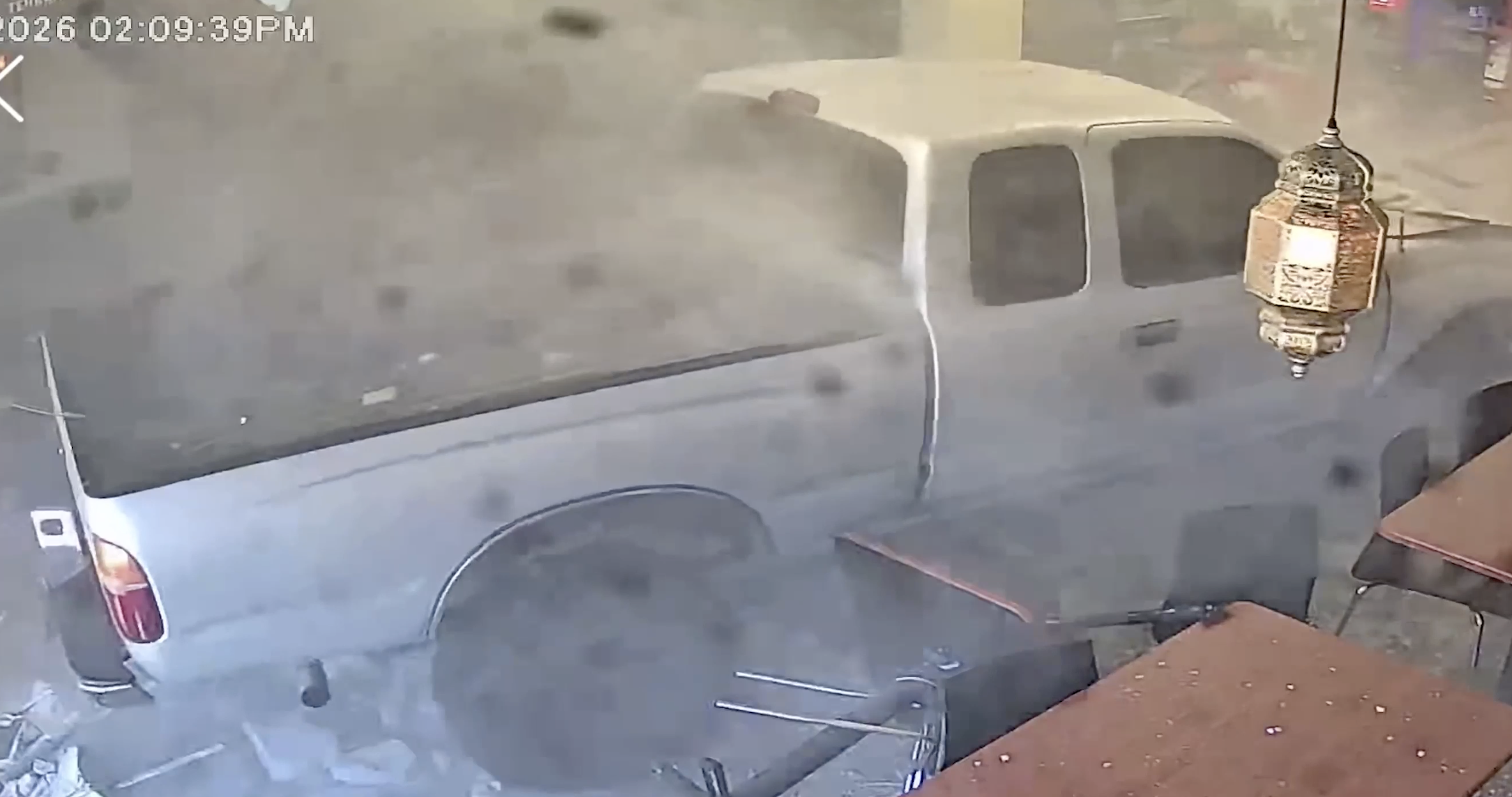 Watch: Suspected drunk driver crashes truck into California restaurant — Haverford Dining news